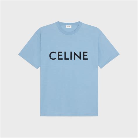 celine tshirt blue|Celine t shirt original.